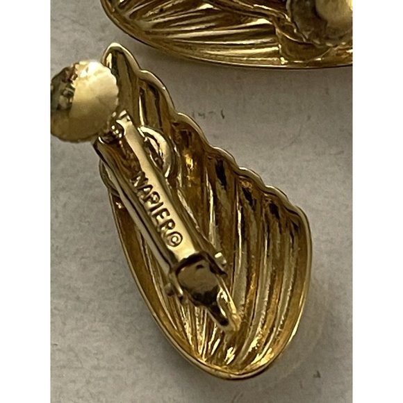Napier Gold Swirl Earrings | Vintage main image 1